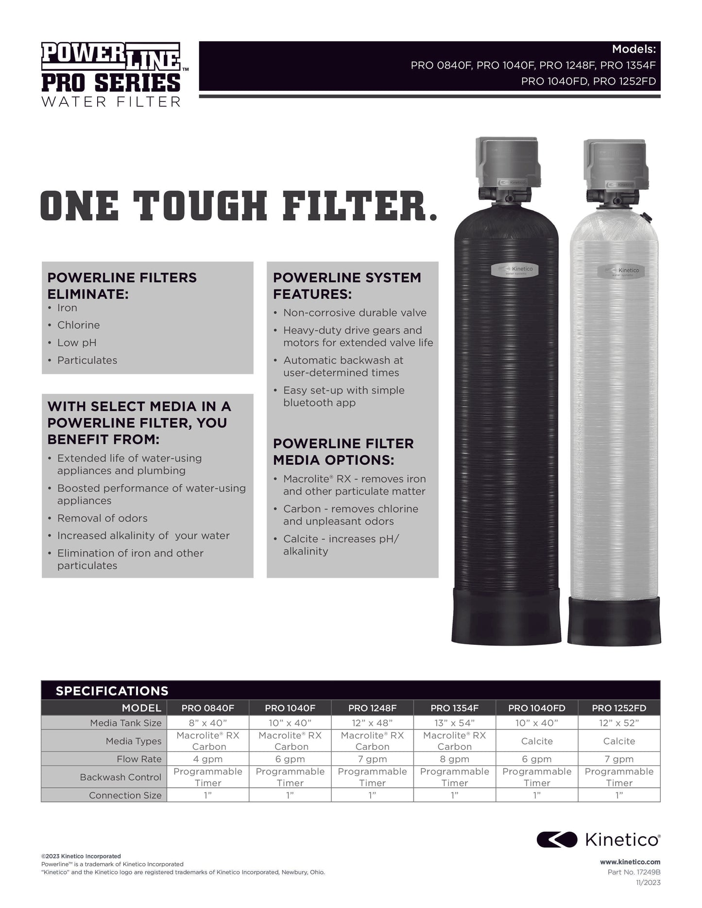 Kinetico Electric Filters and Sofneners, Powerline Series - ZYV WATER