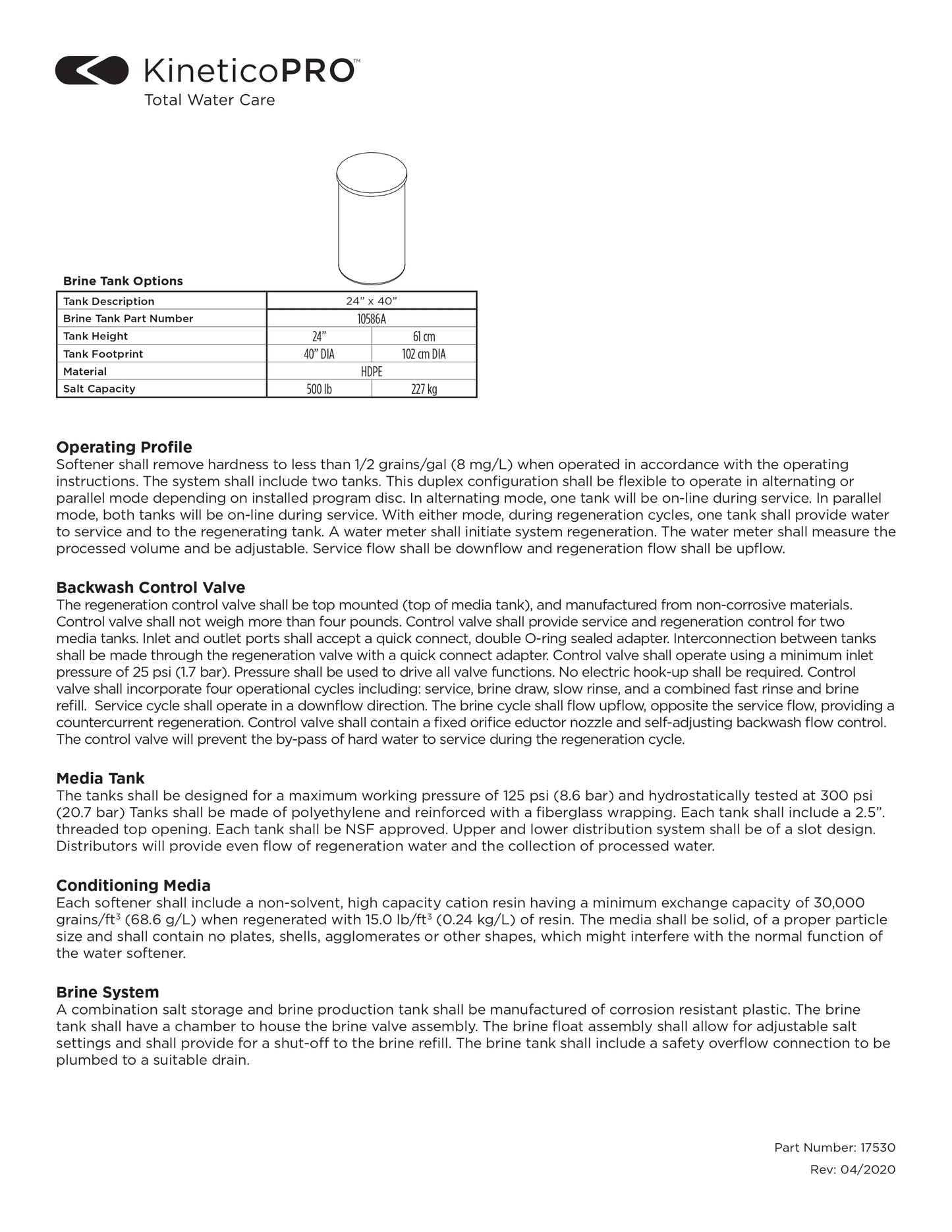 Kinetico Water Softener, Model CP213s - ZYV WATER