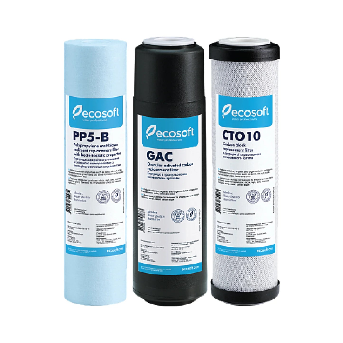 Filter Replacement Set 1-2-3 for RO Systems CTO - ZYV WATER