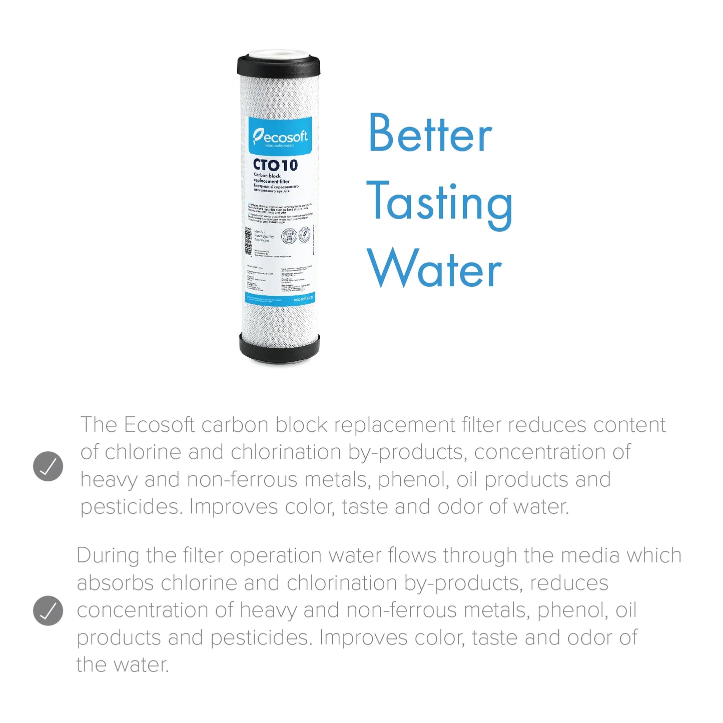 Carbon Block Replacement Filter 4.5” x 20” - ZYV WATER