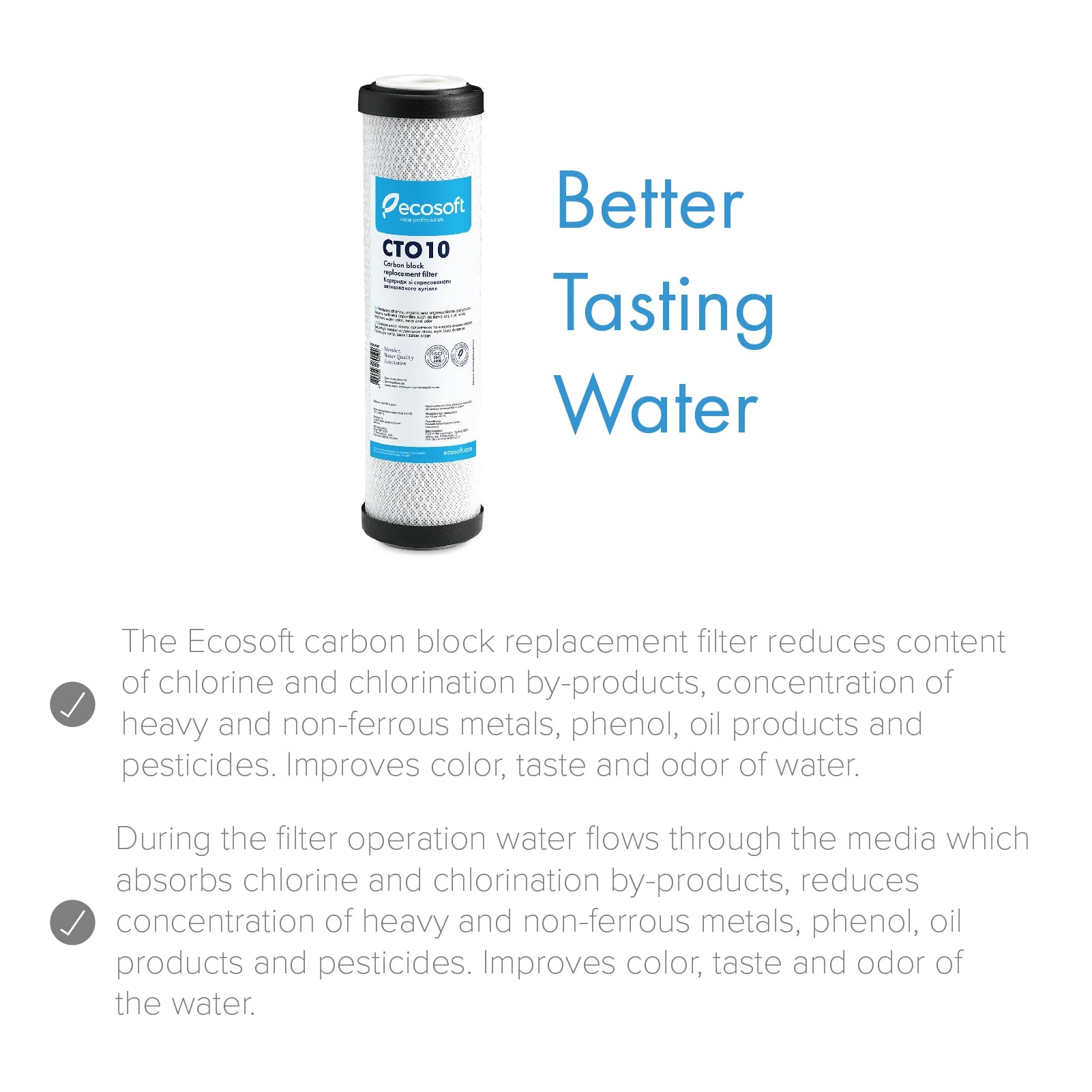 Carbon Block Replacement Filter 4.5” x 20” - ZYV WATER