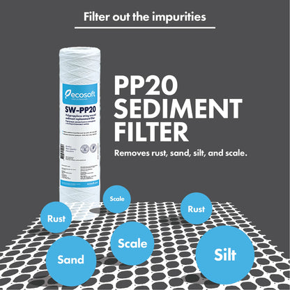 PP Sediment Replacement Filter 2.5” x 10”,  20 micron - ZYV WATER