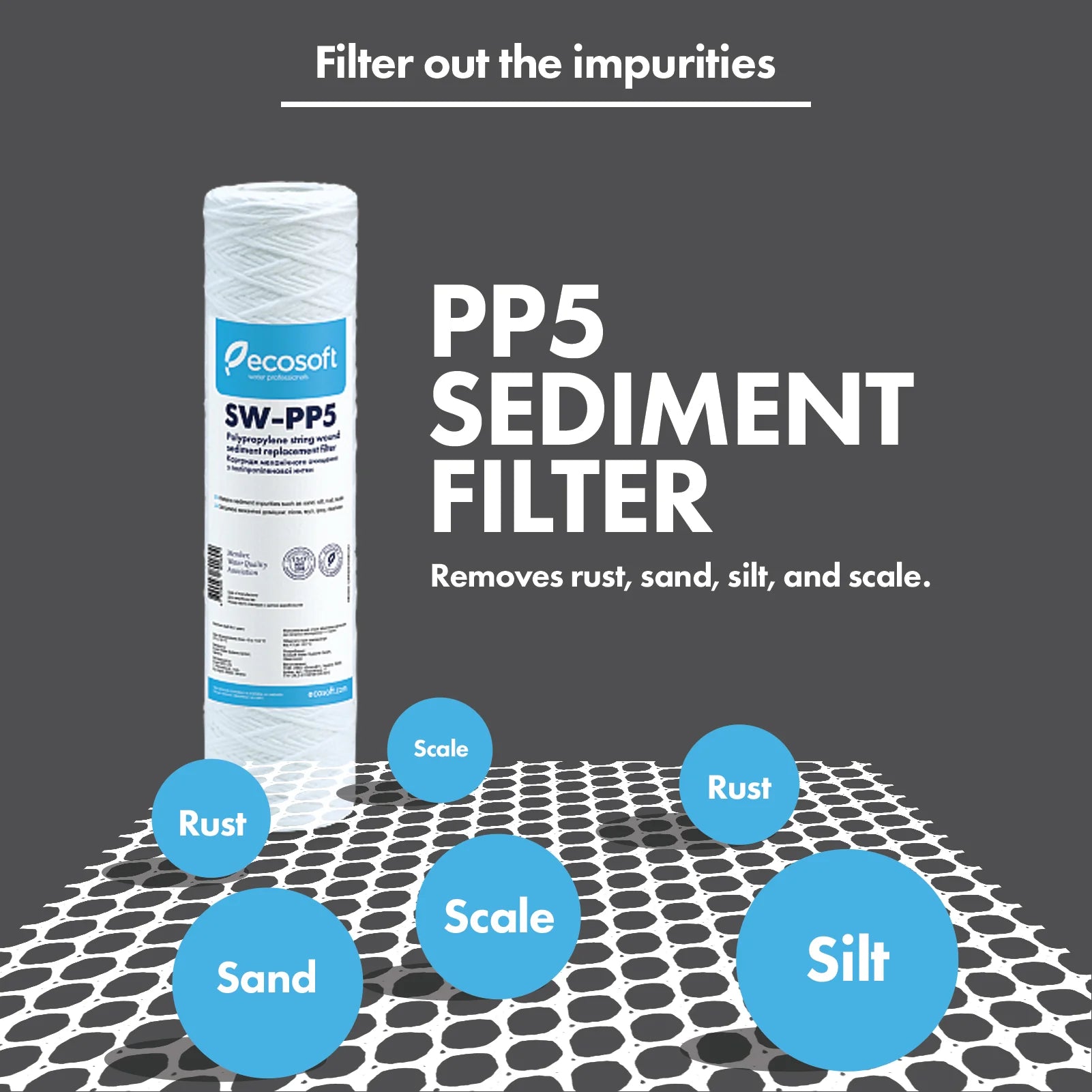PP Sediment Replacement Filter 2.5” x 10”, 5 micron - ZYV WATER
