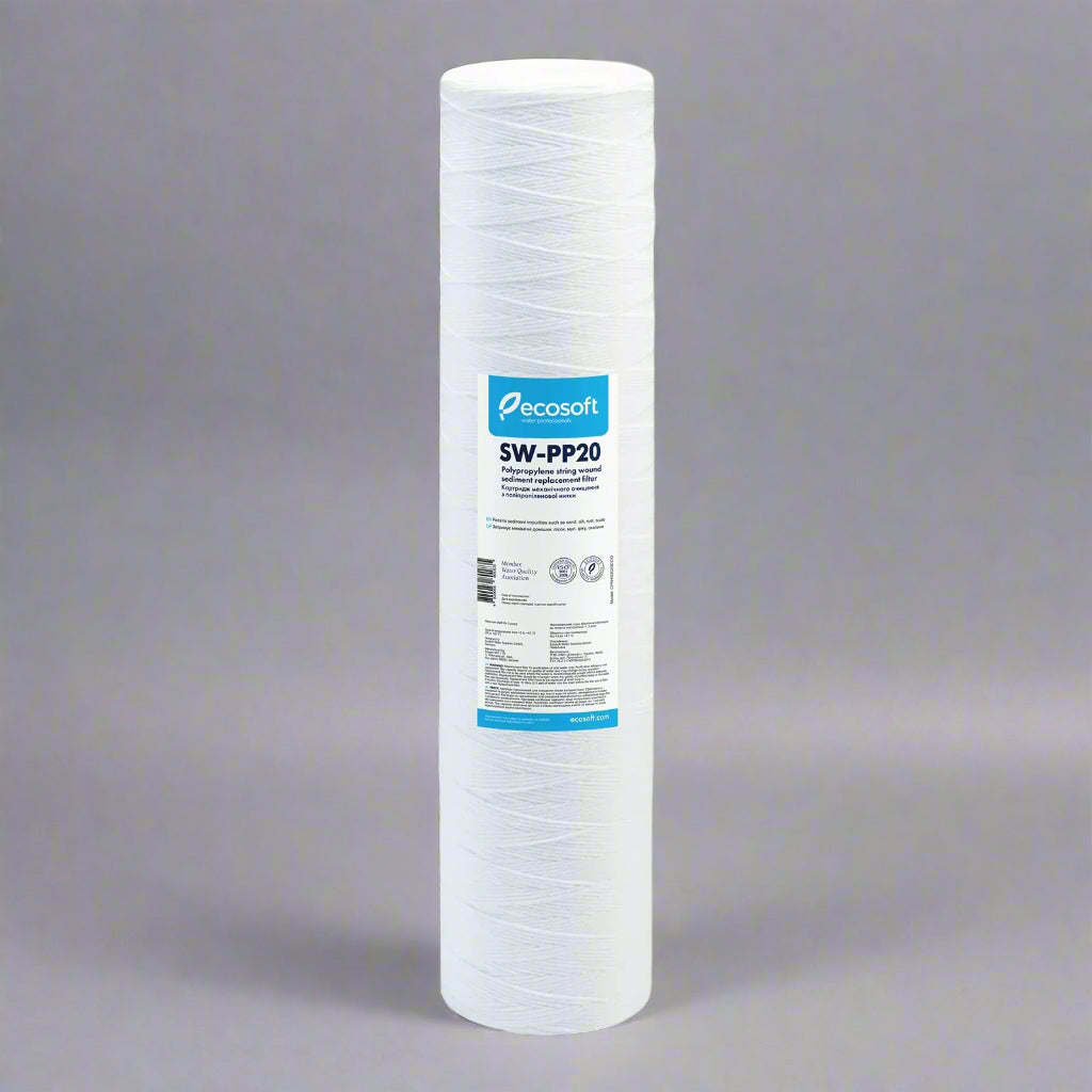 PP String Sediment Filter Replacement Filter 4.5” x 20”, 20 micron - ZYV WATER