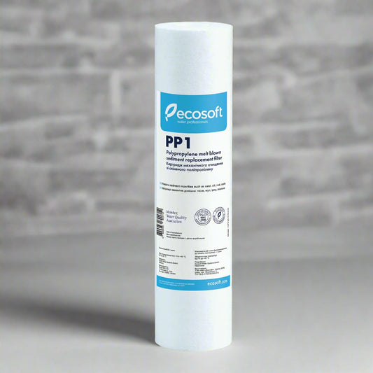 PP melt blown Sediment Replacement Filter 2.5” x 10”,  1 micron - ZYV WATER