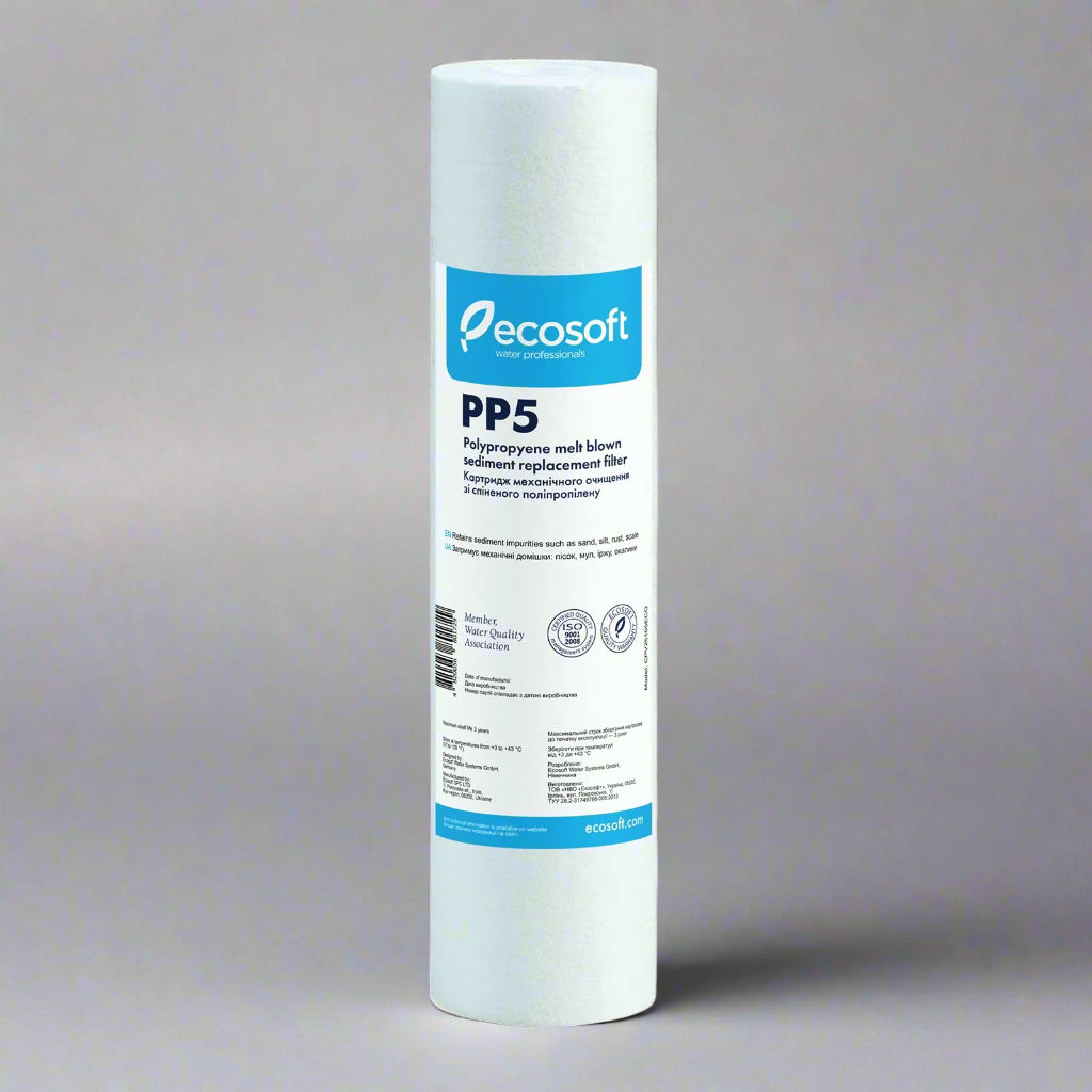 PP melt blown Sediment Replacement Filter 2.5” x 10”,  5 micron - ZYV WATER