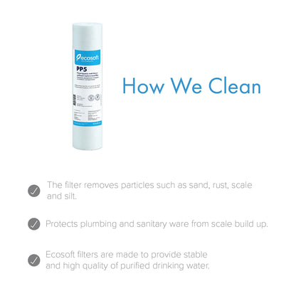 PP melt blown Sediment Replacement Filter 2.5” x 10”,  5 micron - ZYV WATER