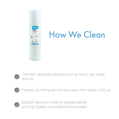 PP Sediment Filter Replacement Filter 4.5” x 20”,  20 micron - ZYV WATER