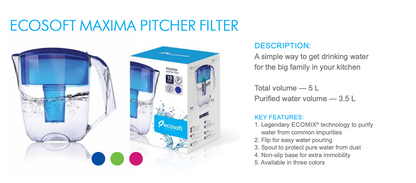 MAXIMA Pitcher Filter, Blue - ZYV WATER